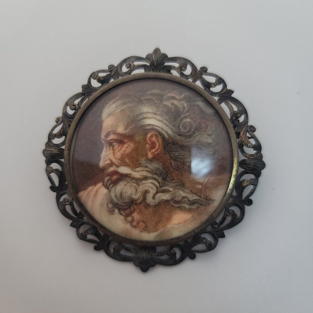 Vintage (1960s) Silver Michelangelo Pendant/Brooch